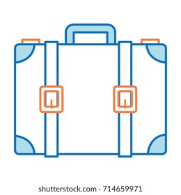 travel suitcase isolated icon
