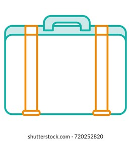 travel suitcase isolated icon