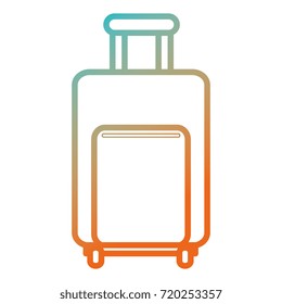travel suitcase isolated icon