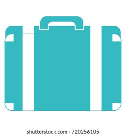 travel suitcase isolated icon