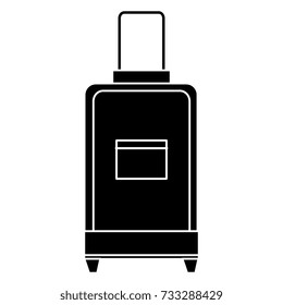 travel suitcase isolated icon