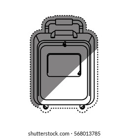 Travel suitcase isolated icon vector illustration graphic design