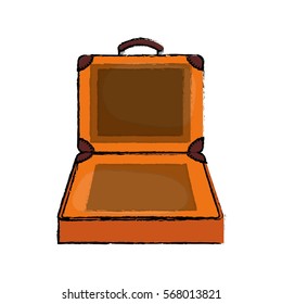 Travel suitcase isolated icon vector illustration graphic design