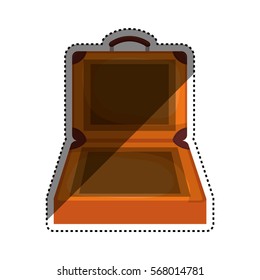 Travel suitcase isolated icon vector illustration graphic design