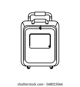 Travel suitcase isolated icon vector illustration graphic design