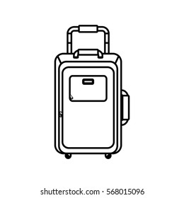 Travel suitcase isolated icon vector illustration graphic design