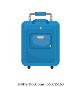 Travel suitcase isolated icon vector illustration graphic design
