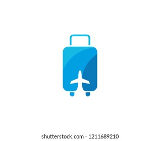 Travel suitcase logo 