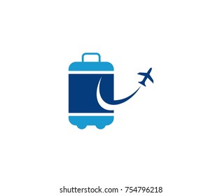 Travel suitcase logo