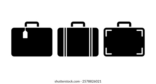 Travel suitcase luggage vector illustration on white background
