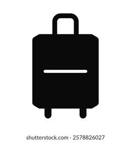 Travel suitcase luggage vector illustration on white background