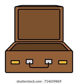 travel suitcase open icon