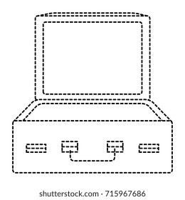 travel suitcase open icon
