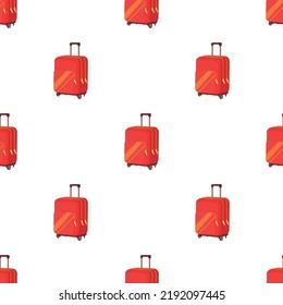 Travel suitcase pattern seamless background texture repeat wallpaper geometric vector