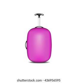 Travel suitcase in purple design
