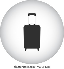 Travel suitcase sign simple icon on  background