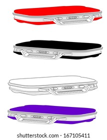 Travel Suitcase vector collection isolated on white background. Clipping path included. 