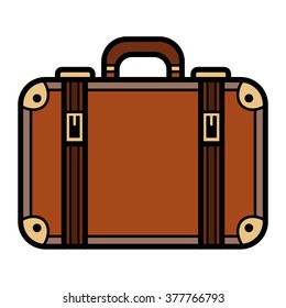 Travel Suitcase Vector Icon