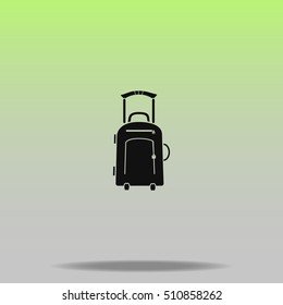 Travel suitcase vector icon