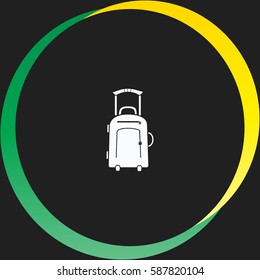 Travel suitcase vector  icon