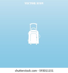 Travel suitcase vector  icon.