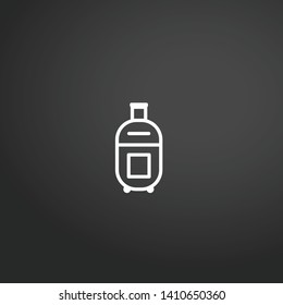 Travel Suitcase vector icon. Travel Suitcase concept stroke symbol design. Thin graphic elements vector illustration, outline pattern for your web site design, logo, UI. EPS 10.