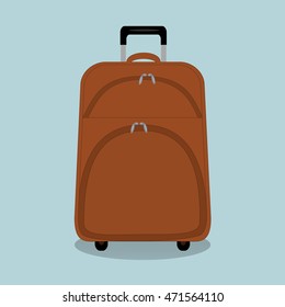 travel suitcase vector illustration