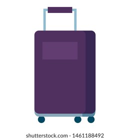 travel suitcase wheels isolated icon