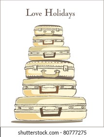 Travel Suitcases background