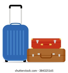 Travel Suitcases Vector