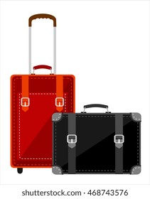 Travel Suitcases. Vector