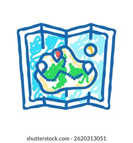 travel summer doodle icon sketch vector. travel summer sign. isolated symbol illustration