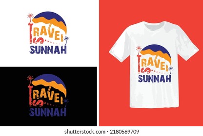 travel is sunnah T-shirt design