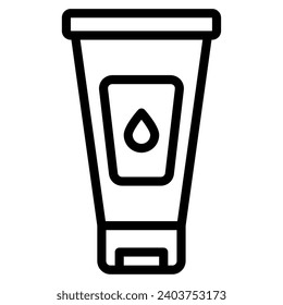 Travel sunscream vector object illustration