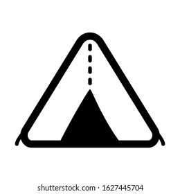travel tent camping icon vector