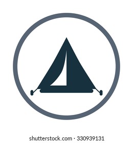Travel tent icon