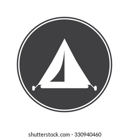 Travel tent icon