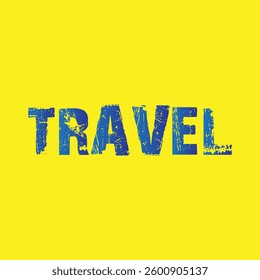 travel text vector 3D design