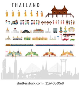 Travel to Thailand, concept Travel to Thailand. Info graphic Element