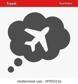 Travel, Thought Bubble Icon. EPS 8 format.