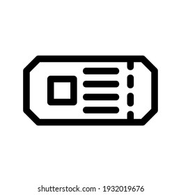 travel ticket icon or logo isolated sign symbol vector illustration - high quality black style vector icons
