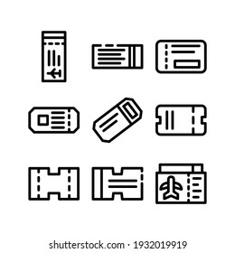 travel ticket icon or logo isolated sign symbol vector illustration - Collection of high quality black style vector icons
