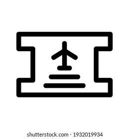 travel ticket icon or logo isolated sign symbol vector illustration - high quality black style vector icons
