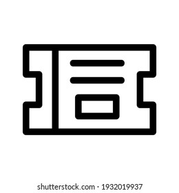 travel ticket icon or logo isolated sign symbol vector illustration - high quality black style vector icons

