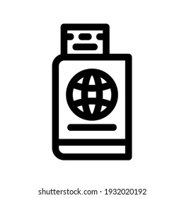 travel ticket icon or logo isolated sign symbol vector illustration - high quality black style vector icons
