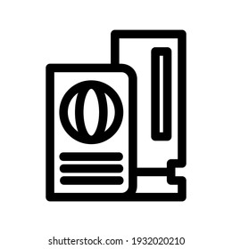 travel ticket icon or logo isolated sign symbol vector illustration - high quality black style vector icons
