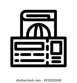 travel ticket icon or logo isolated sign symbol vector illustration - high quality black style vector icons
