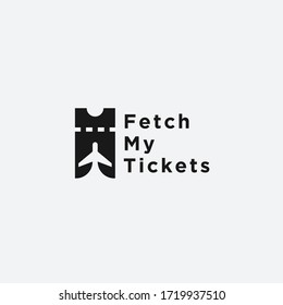 travel ticket logo / ticket vector