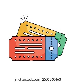 Travel tickets detailed illustration, ready to use vector