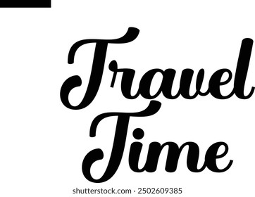 Viajes en el tiempo Viajes diciendo tipografía Texto
